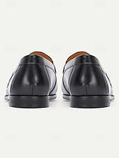 economico Scarpe Oxford-scarpe eleganti nere da uomo: eleganti e comode, perfette per matrimoni, riunioni formali e occasioni speciali