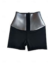 cheap Control Panties-Women's Shapewear Fashion Sweet Pure Color Patchwork Shorts Vacation Street Going out Blue Silver Spring Fall Tailored Fit