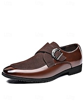economico Scarpe da monaco-scarpe eleganti da uomo: classiche oxford marroni con dettagli brogue, perfette per matrimoni ed eventi formali