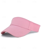 preiswerte Zubehör-Damen-Visierkappe aus Polyester mit verstellbarem Schirm, in verschiedenen Farben erhältlich, perfekt für den St. Patrick's Day und sportliche Aktivitäten im Alltag.