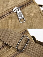 abordables Bolsos de hombre-Bolso bandolera de lona para hombre, varios colores, material duradero, ideal para salidas informales, viajes y uso diario.