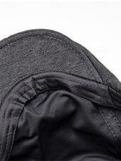 baratos Chapéus Masculinos-Boina masculina casual em poliéster com design simples e elegante, disponível em várias cores, perfeita para o uso diário.