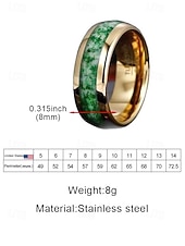 Недорогие Аксессуары-Мужское кольцо из нержавеющей стали с зеленой инкрустацией, в кельтском стиле, многоцветная отделка, прочное, удобное, идеально подходит для празднования Дня Святого Патрика и повседневного ношения.
