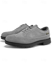 economico Scarpe da Golf da Uomo-Per uomo Vintage Sportivo Casual All'aperto Golf Microfibra Confortevole Allacciatura Nero Bianco Giallo Estate Primavera Autunno