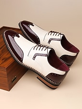 cheap Derby Shoes-Men's Brown Brogue Shoes – Classic and Elegant Design for Formal Occasions and Weddings