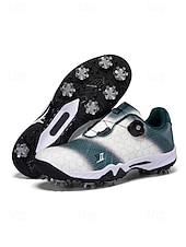 Χαμηλού Κόστους Ανδρικά Παπούτσια Γκολφ-Ανδρικά κόκκινα και μαύρα παπούτσια γκολφ – υψηλής ποιότητας συνθετικό δέρμα, αδιάβροχα, ιδανικά για γκολφ και ενεργό τρόπο ζωής σε εξωτερικούς χώρους