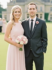 preiswerte Hochzeit ACC-Anstecknadel aus Polyester mit Blumenmuster für Herren, mehrfarbige Stoffblume, eleganter minimalistischer Stil für Trauzeugen, Hochzeiten, formelle Abendessen, Bankette und Abendveranstaltungen