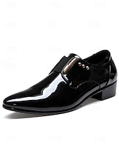 preiswerte Derby Schuhe-Herren Geschäftlich Täglich Hochzeit Lackleder Bequem Loafer Schwarz Braun Frühling Herbst Ganzjahres