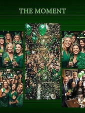 cheap St Patrick's T-shirts-St. Patrick's Day Women's Blouse Graphic Shamrock Plants Elegant Stylish Classic 3/4 Length Sleeve V Neck Regular Tops Daily Going out Ruffle Buttons Black Green Summer Spring Fall