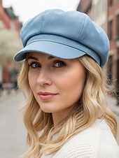economico Cappelli da donna-berretto da donna in tessuto denim – vari colori, stile casual, perfetto per l'uso quotidiano e per i viaggi