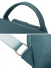 お買い得  ファッションバックパック-女性用フェイクレザーバックパック - 複数の色、大容量、ゴールドトーンのアクセントが付いたスタイリッシュなデザイン、日常使い、仕事、カジュアルな外出に最適