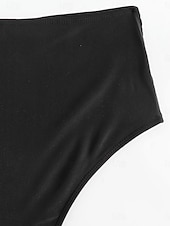 economico Slip bikini-Per donna Costumi da bagno Boxer elasticizzati Costume da bagno Vita alta Vacanza Abbigliamento da Spiaggia Tinta unica Senza Maniche Costumi da bagno