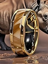 Недорогие Аксессуары-Мужское кольцо из нержавеющей стали с зеленой инкрустацией, в кельтском стиле, многоцветная отделка, прочное, удобное, идеально подходит для празднования Дня Святого Патрика и повседневного ношения.