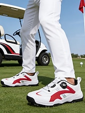 economico Scarpe da Golf da Uomo-scarpe da golf da uomo blu e bianche, leggere, comode, dal design elegante, perfette per il golf e le feste all'aperto