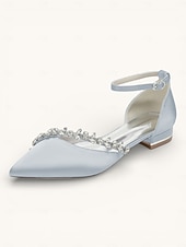 abordables mariée-Chaussures élégantes pour femmes, à petit talon pointu, ornées d'une bride en cristal, idéales pour les mariages formels – des escarpins confortables pour les occasions spéciales.