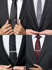 tanie Wesele ACC-Męska spinka do krawata ze stopu – wiele stylów na wesela i okazje biznesowe – elegancki i trwały design