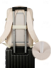 economico Zaini per Università-Zaino da viaggio unisex in nylon, borsa da viaggio multicolore di grande capacità con porta di ricarica USB e custodia per bagagli, stile moderno e minimalista per lavoro, viaggi d'affari, viaggi e spostamenti quotidiani