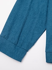 Χαμηλού Κόστους Καθημερινά μπουφάν-Ανδρικά Κοτλέ σακάκι Causal Καθημερινά Τσέπη Φθινόπωρο Χειμώνας Συμπαγές Χρώμα Βίντατζ Καθημερινά Κολάρο Πουκαμίσου Κανονικό Μαύρο Πράσινο Ανοικτό Βαθυγάλαζο Σκούρο πράσινο Καφέ Σακάκια