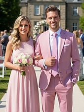 cheap Wedding Accessories-Men's Polyester Polka Dot Necktie, Multi-Color Classic Dot Pattern Tie, Elegant Slim Style for Groomsmen, Weddings, Formal Dinners, Banquets &amp; Business Events