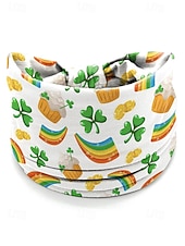 billiga Tillbehör-Damhårband med polyestertryck, flermönster med shamrockmönster för St. Patricks dag, stretchig och andningsbar festivalstil för högtidsfiranden, parader och vardagskläder
