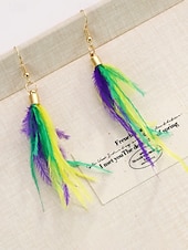 levne Příslušenství-Dámské náušnice s motivem Mardi Gras – materiál slitina, k dispozici v různých designech, ideální pro oslavy a festivaly Mardi Gras