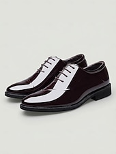 economico Scarpe Oxford-Per uomo Oxford Classico Giornaliero Serata e festa PU Nero Marrone Autunno Primavera