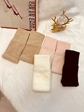 abordables Guantes de mujer-Guantes elásticos de piel sintética para mujer: disponibles en varios colores, suaves y acogedores, perfectos para el invierno y salidas informales.