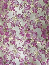 billige Cocktailkjoler-A-linje Gulvlengde Te-lengde Formell kjole Floral kjole Cocktailkjoler Elegant Årgang Blomster Kortermet Løse skuldre Hage fest Bryllup Lomme Jacquard Cowlhals med Blomstertrykk Lomme