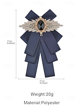 voordelige Huwelijk ACC-Polyester vlinderdas voor heren met broche, verkrijgbaar in diverse kleuren, elegante stijl voor bruiloften en formele gelegenheden.
