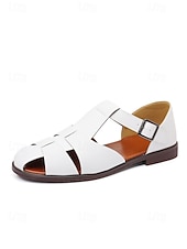 economico sandali-sandali da uomo in similpelle marrone con cinturini, design aperto traspirante, suola leggera e comoda, stile rilassato per matrimoni in spiaggia e occasioni estive