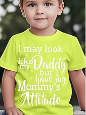 お買い得  男の子の3D面白いユーモア-男の子 3D グラフィック レタード Tシャツ Ｔシャツ 半袖 3Dプリント 夏 春 スポーツ ファッション ストリートファッション 子供 4〜12年 クルーネック カジュアル 日常 アウトドア レギュラー