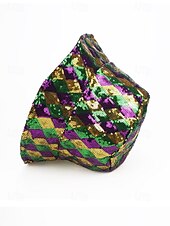 economico Accessori-cappello da pescatore con paillettes da donna – due modelli disponibili, poliestere, perfetto per il martedì grasso e le feste