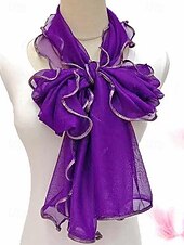 baratos Lenços Femininos-Lenço feminino leve em poliéster – várias cores, design macio e elegante, ideal para férias e uso casual no dia a dia.