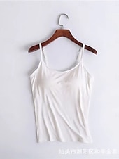 tanie Topy-Damskie Piżama Gorset profilujący Moda Codzienny Czyste kolory Koronka Codzienny Dom Urlop Bez rękawów Paski Czarny Biały Jasnozielony Wino Czerwona róża Lato Wiosna Jesień Regularny