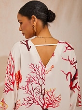 levne košile, topy a halenky-hedvábný saténový top Coral Riviera