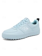 tanie Męskie buty golfowe-Męskie niebieskie buty golfowe, lekka, amortyzowana podeszwa, przewiewna cholewka, sportowy styl do gry na polach golfowych i na świeżym powietrzu