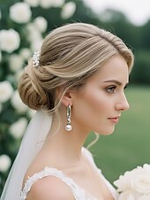 tanie Wesele ACC-szykowne asymetryczne kolczyki koła dla kobiet z perłowymi ozdobami i metalowymi kuleczkami - nowoczesne i eleganckie, odpowiednie dla modnych kobiet do noszenia na co dzień i na wieczorne okazje