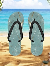 halpa miehet-miesten sinilehtiset varvastossut – trooppinen ja tyylikäs tyyli rantalomalle, saarihyppelylle ja rantaillallisille