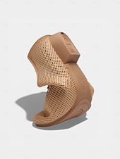 voordelige Ballroomschoenen &amp; moderne dansschoenen-Professionele dansschoenen voor dames, gemaakt van nude mesh met veters, ademend en met een lage hak, geschikt voor ballroomdansen. &amp;Latijns-Amerikaanse oefenschoenen voor studiotraining