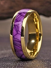 Недорогие Аксессуары-Мужское кольцо из нержавеющей стали с зеленой инкрустацией, в кельтском стиле, многоцветная отделка, прочное, удобное, идеально подходит для празднования Дня Святого Патрика и повседневного ношения.