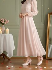 economico San Valentino-Scarpe col tacco Mary Jane a pois rosa da donna anni '50 – graziose décolleté con tacco a blocco retrò e cinturino a fiocco per feste, tè e outfit di ispirazione vintage