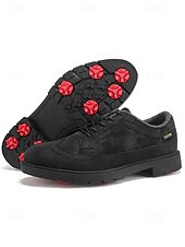 economico Scarpe da Golf da Uomo-Per uomo Vintage Sportivo Casual All'aperto Golf Microfibra Confortevole Allacciatura Nero Bianco Giallo Estate Primavera Autunno