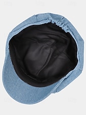 economico Cappelli da donna-berretto da donna in tessuto denim – vari colori, stile casual, perfetto per l'uso quotidiano e per i viaggi