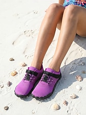 economico Donne-scarpe da acqua sportive blu da donna con allacciatura a sgancio rapido – scarpe da ginnastica leggere e drenanti, suola antiscivolo ammortizzata per spiaggia, snorkeling, kayak, piscina, viaggi in crociera e attività estive all'aperto