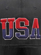  כובע בייסבול רקום לגברים של ארה"ב, רב צבעים, מתכוונן, מושלם לחגיגות 250 שנה ויום העצמאות של ארה"ב, עיצוב פטריוטי עם דגל ארה"ב