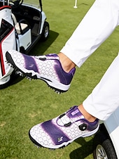 Χαμηλού Κόστους Ανδρικά Παπούτσια Γκολφ-Ανδρικά κόκκινα και μαύρα παπούτσια γκολφ – υψηλής ποιότητας συνθετικό δέρμα, αδιάβροχα, ιδανικά για γκολφ και ενεργό τρόπο ζωής σε εξωτερικούς χώρους