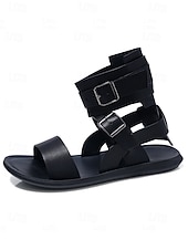 olcso Szandálok-férfi barna gladiátor szandál – stílusos és állítható pántokkal, kényelmes viselet esküvőkre, strandra és nyári szabadtéri tevékenységekhez