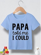 economico Umor giocoso 3D della ragazza-Ragazze 3D Grafico Lettera Maglietta Manica Corta Stampa 3D Estate Primavera Sport Moda Streetwear Bambini 4-12 Anni Girocollo Casuale Quotidiano All'aperto Vestibilità regolare