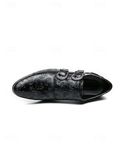 preiswerte Mönchsschuhe-Braune Herren-Monk-Strap-Schuhe mit doppelter Schnalle – stilvolle Schuhe mit hochwertigen Details, perfekt für formelle Anlässe, Partys, besondere Gelegenheiten und Hochzeiten.
