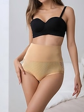 cheap Control Panties-Women's Waist Trainer Active Fashion Pure Color Seamless Boy Leg Daily Vacation Street Black White Beige Summer Spring Tailored Fit